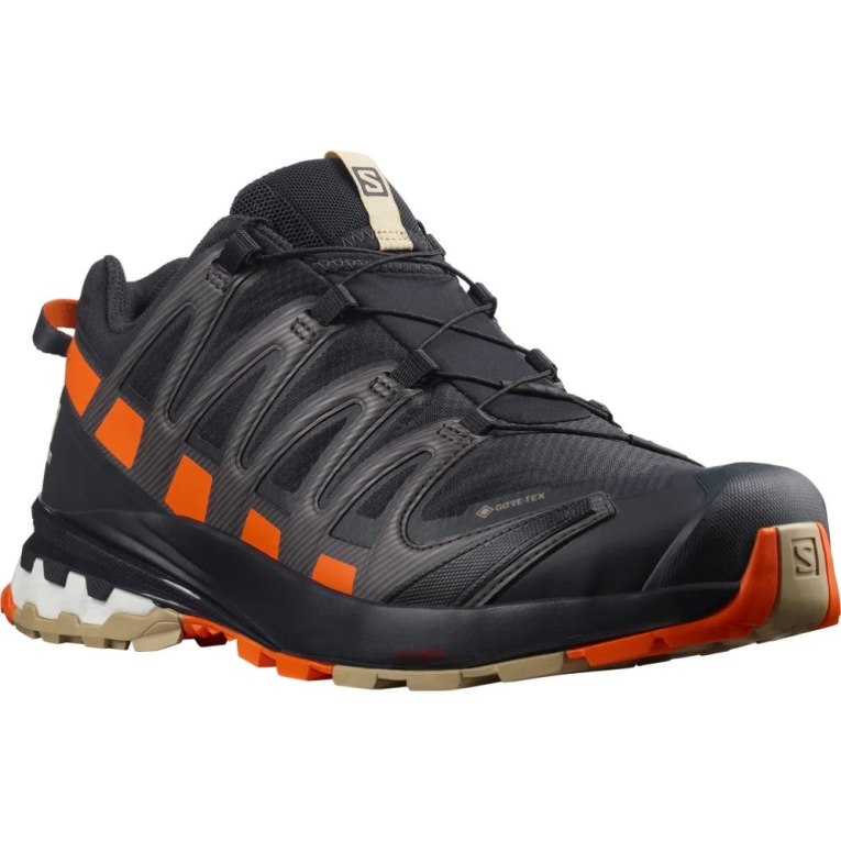 Salomon Xa Pro 3d V8 GTX Men's Trail Running Shoes Black / Orange | CA 64J2